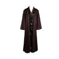 xingyueshop Adult Movie Costume Halloween Mens Medieval Coaplay Costume Coffee Brown Cape Cloak Robe, XXL