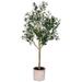 Vickerman 609637 - 5' Green Potted Olive Tree (FH190350) Olive Home Office Tree