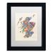 Trademark Fine Art 'Scotland Text Map 2' by Michael Tompsett Framed Graphic Art Print on Canvas Canvas | 14 H x 11 W x 0.5 D in | Wayfair