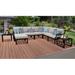 kathy ireland Homes & Gardens Madison Ave. 9-Piece Outdoor Sectional Seating Group w/ Cushions Metal | Wayfair MADISON-09B-BEIGE