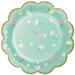 Creative Converting Floral Tea Party Scalloped Paper Disposable Dessert Plate in Blue/Pink/Yellow | Wayfair DTC340230PLT
