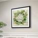 Gracie Oaks Aspen Wreath - Picture Frame Print Paper, Glass in Orange/Red/White | 17.5 H x 17.5 W x 1.5 D in | Wayfair