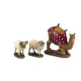 The Holiday Aisle® 3 Piece Camel & Awassi Sheep Nativity Scene Set Resin | 8 H x 8 W x 8 D in | Wayfair 77BA18632BD448B78DC1ABA98057CD0C