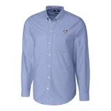 Men's Cutter & Buck Royal Toronto Blue Jays Big Tall Stretch Oxford Long Sleeve Button-Down Shirt