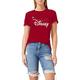 Disney Damen Logo T-Shirt, Rot (Cardinal Red Car), 40