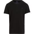 Tommy Hilfiger Jungen T-Shirt Kurzarm V-Ausschnitt, Schwarz (Meteorite), 12 Jahre