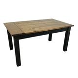 Millwood Pines Entrada Solid Wood Dining Table Wood in Black | 30 H in | Wayfair 5347BE585308428B84EC33073C0008B2