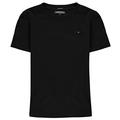 Tommy Hilfiger Jungen T-Shirt Kurzarm Rundhalsausschnitt, Schwarz (Meteorite), 8 Jahre