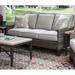 Braxton Culler Luciano Patio Sofa w/ Sunbrella Cushions Wicker/Rattan/Olefin Fabric Included/Sunbrella® Fabric Included in Gray | Wayfair