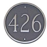 Montague Metal Products Inc. Estate 1-Line Lawn Address Sign Metal | 18 H x 18 W x 0.32 D in | Wayfair PCS-1E-ACC-LS