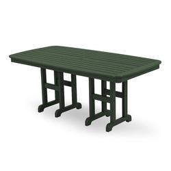 POLYWOOD® Traditional Garden 3 Piece Outdoor Dining Set Plastic in Green/Gray | 29 H x 71.5 W x 37 D in | Wayfair