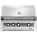 Vintage 4-Burner Built-In Convertible Gas Grill w/ Smoker Stainless Steel in Gray | 36 H x 26.93 W x 25.48 D in | Wayfair VBQ36G-L