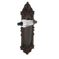Nostalgic Warehouse Victorian Plate Passage (Hall & Closet) w/ Parlour Lever, Crystal in Yellow | 8.25 H x 2.875 W in | Wayfair 709954