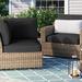 Latitude Run® Larrissa Indoor/Outdoor Cushion Cover Acrylic in Black | 6 H in | Wayfair 61051BBD0EEE4E41A576E4F0411CD10A