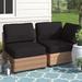 Latitude Run® Larren Indoor/Outdoor Cushion Covers Acrylic in Black | 4 H x 26.5 W in | Wayfair D00545C7D96441A8B782540328D3BF80