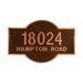 Montague Metal Products Inc. Canterbury 2-Line Wall Address Plaque, Wood | 10 H x 15.75 W x 0.32 D in | Wayfair PCS-141S-CS-W