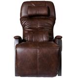 Svago Plus 30" Wide Faux Power Zero Clearance Recliner Zero Gravity Recliner w/ Massager Faux in Black/Brown | 47.5 H x 30 W x 63 D in | Wayfair