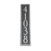 Montague Metal Products Inc. Franklin 5-Line Wall Address Plaque | 20.5 H x 3.75 W x 0.32 D in | Wayfair PCS-56-WB-W