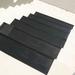 Black 0.25 x 10 W in Stair Treads - Symple Stuff Jamarcus Diamond-Plate Commercial Black Stair Tread Rubber | 0.25 H x 10 W in | Wayfair