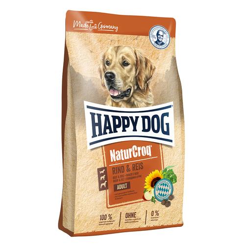 15kg Happy Dog NaturCroq Rind & Reis Hundefutter trocken