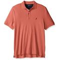 Nautica Men's Classic Fit Short Sleeve Solid Soft Cotton Polo Shirt, Dreamy Coral, XXL Tall