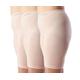 Chaffree Womens Anti Chafe Underwear, Plus Size Long Leg Briefs Stop Thighs Rubbing, Breathable Sweat Control, Soft Stretchy Seamless Pants, Ladies Panties, 3Pack (XL; Waist-Midi; Leg Long, Skin Pink)