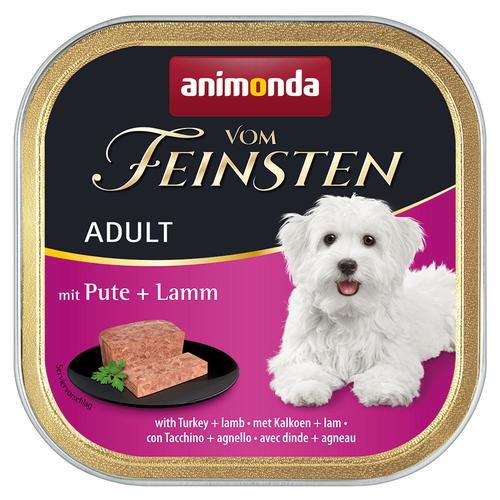 48 x 150 g Sparpaket animonda vom Feinsten Adult getreidefrei: Pute & Lamm Hundenassfutter