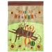 Dicksons Inc Applique Fall Harvest Cart 2-Sided Burlap 18 x 13 in. Garden Flag in Brown | 18 H x 13 W in | Wayfair M011022