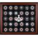 St. Louis Blues 2019 Stanley Cup Champions Mahogany Framed 30-Puck Logo Display Case