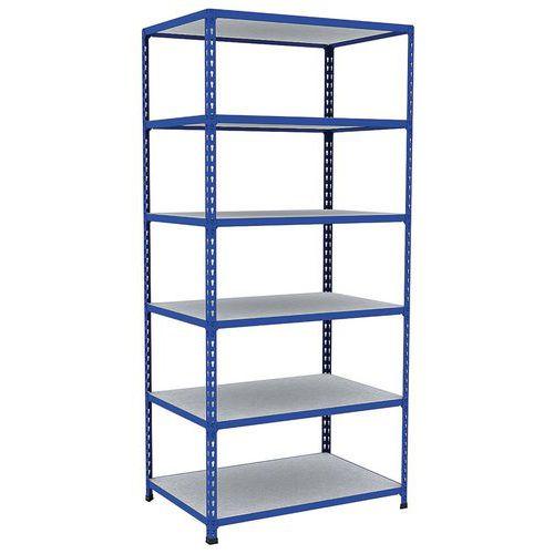 rayonnage d'archives rapid 2 1980x915x610 6 tab metal bleu