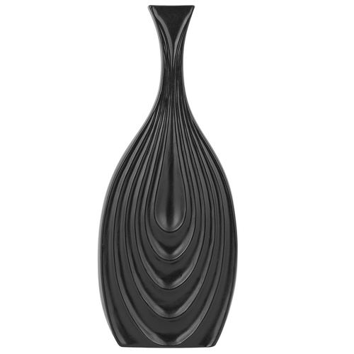 Dekovase Schwarz 39 cm Keramik Dekorativ Elegant Modern
