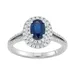 Simply Vera Vera Wang 14k White Gold Sapphire & 1/4 Carat T.W. Diamond Ring, Women's, Size: 7