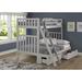 Alcott Hill® Ratcliff Twin Over Full Solid Wooden Brazilian Pine Bunk Bed w/ Underbed Storage Drawers Wood in Gray | 65 H x 58 W x 78 D in | Wayfair