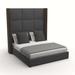 Wade Logan® Alamance Tufted Low Profile Standard Bed Wood & /Upholstered/Revolution Performance Fabrics® in Gray/Black | Wayfair