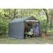 WEATHERFAST 8 ft. x 8 ft. Metal Portable Storage Shed in Gray | 84 H x 96 W x 96 D in | Wayfair 103-0808