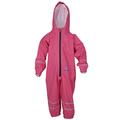 DRY KIDS PU Coated All in One Rainsuit for Boys and Girls - Raspberry Pink 3/4y