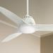 52" Casablanca Wisp Fresh White LED Ceiling Fan with Remote Control