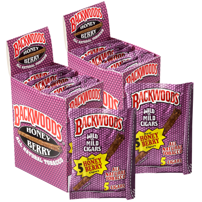 Backwoods Cigarillo Maduro Honey Berry 2-Fer - Pack of 80