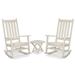 Trex Outdoor Cape Cod 3-Piece Porch Rocking Chair Set Plastic in Brown | Wayfair TXS455-1-SC