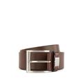 BOSS Mens Connio Leather belt with branded hardware keeper