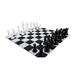 MegaChess 26" Tall Luxurious & Durable Giant Chess Pieces Plastic in Black | 26 H x 10 W x 10 D in | Wayfair MP24