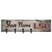 LSU Tigers 24" x 6" Personalized Mounted Coat Hanger
