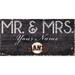 San Francisco Giants 12" x 6" Personalized Mr. & Mrs. Sign