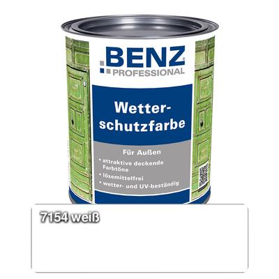 BENZ PROFESSIONAL Wetterschutzfarbe Holzschutzmittel , 2,5 l, Weiß Image