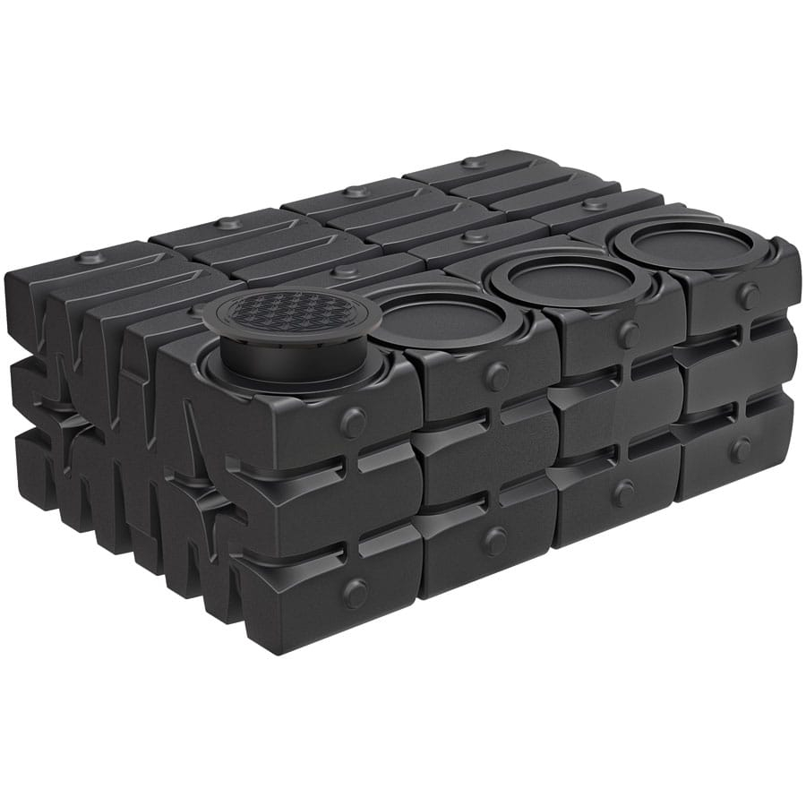 ACO Rain4me Flachtank Garten Plus Zisterne Regenwassertank, 223x340x124 cm, 8000 L,stehend Image