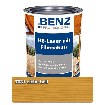 BENZ PROFESSIONAL HS-Lasur mit Filmschutz Holzschutzmittel, 2,5 l, Eiche Hell Image
