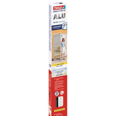 Tesa Fliegengitter Tür XL Insect Stop ALU Comfort Insektenschutz, Weiß Image