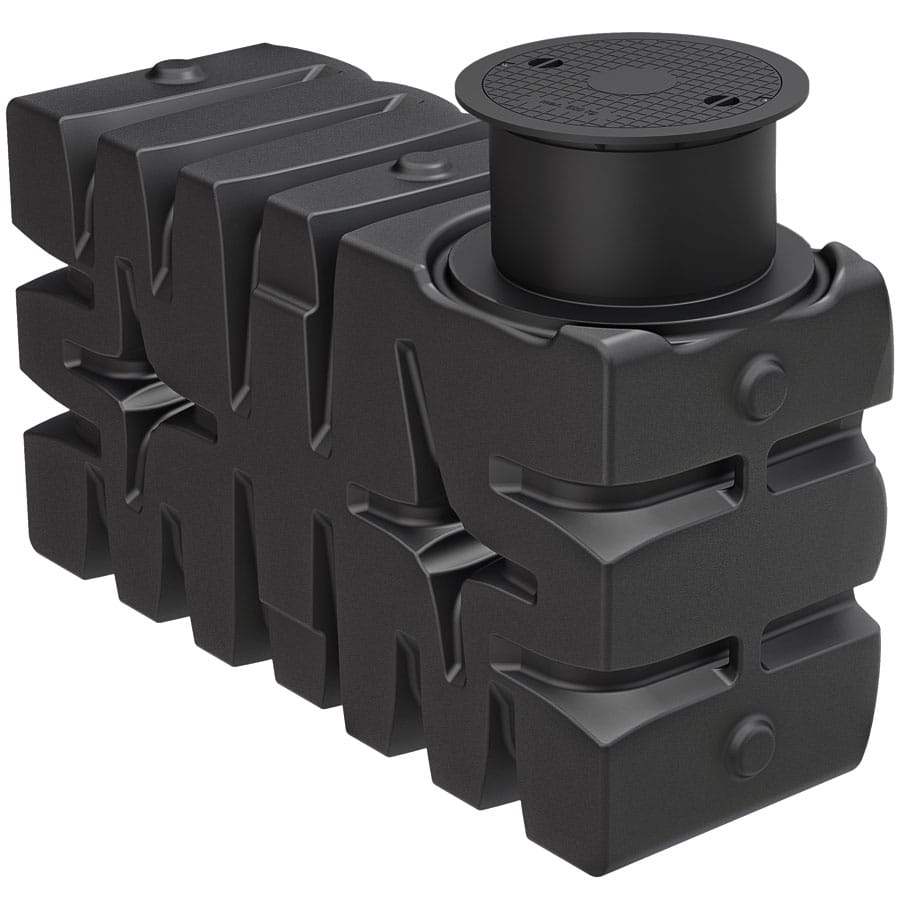 ACO Rain4me Flachtank Haus und Garten Compact Zisterne Regenwassertank, 223x85x124 cm, 2000 L,stehend