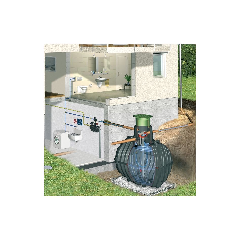 GRAF Carat Hausanlage Eco-Plus Zisterne Regenwassertank, 13000 L, begehbar Image