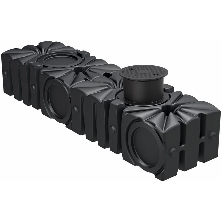 ACO Rain4me Flachtank Haus und Garten Compact Zisterne Regenwassertank, 446x124x85 cm, 4000 L,liegend Image